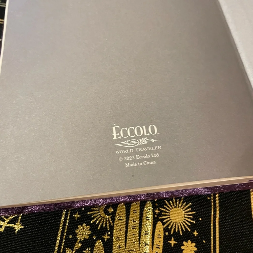 NWOT ECCOLO Purple Velvet Covered MAGIC Journal